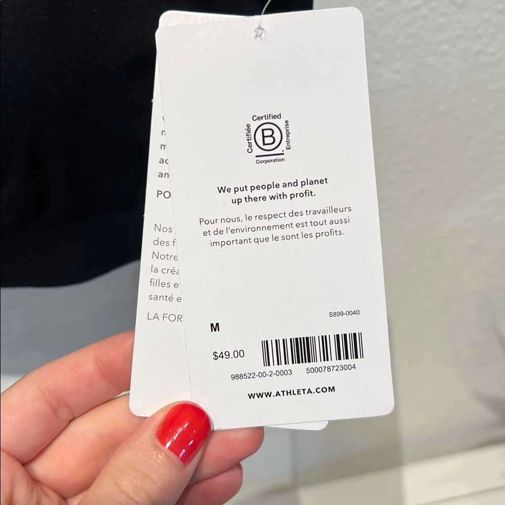 NEW Athleta Renew Bra - Black - Size Medium for D-DD Cup - Picture 3 of 9